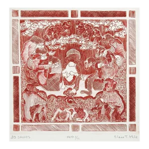 Contemporary Abstract Figural Etching