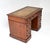 Antique Victorian Walnut Leather Top Pedestal Desk, 1890 For Sale - Image 3 of 11
