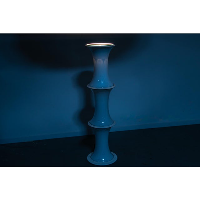 Glass Bamboo Floor Lamp by Enrico Tronconi for Vistosi, 1970 For Sale - Image 7 of 10