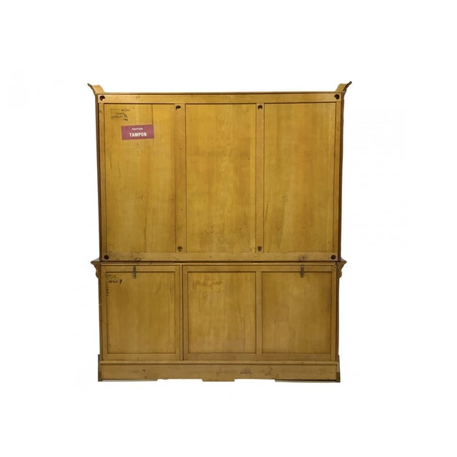 Brown Vintage Georgian Style Cherry Wood China Cabinet For Sale - Image 8 of 12