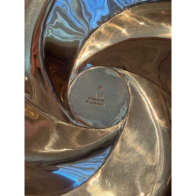 1970s Solid Sterling Silver Divided Serving Dish For Sale - Image 5 of 6