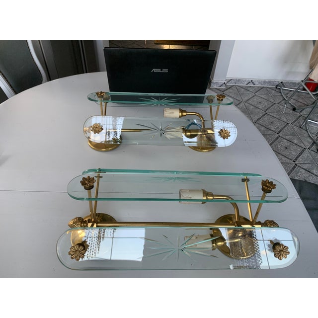 Art Deco Style Wall Lamps, 1970s, Set of 2 For Sale - Image 16 of 18