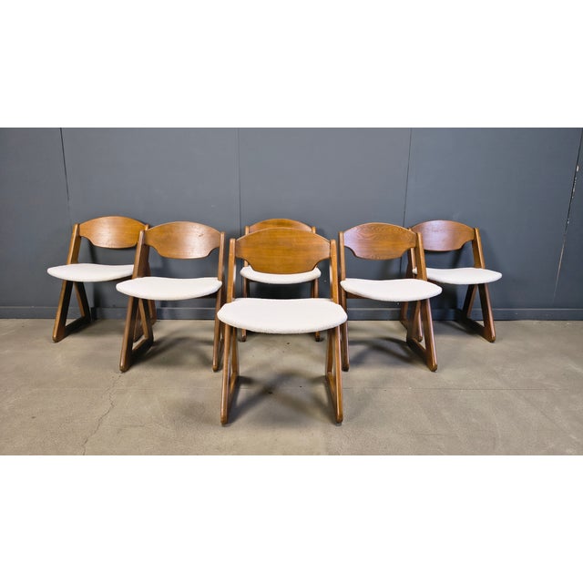 Vintage Brutalist Dining Chairs, 1960s, Set of 6 For Sale - Image 12 of 15