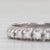0.15ctw Diamond Stackable Ring 18k White Gold Wedding Band Size 7 For Sale In Greensboro - Image 6 of 8