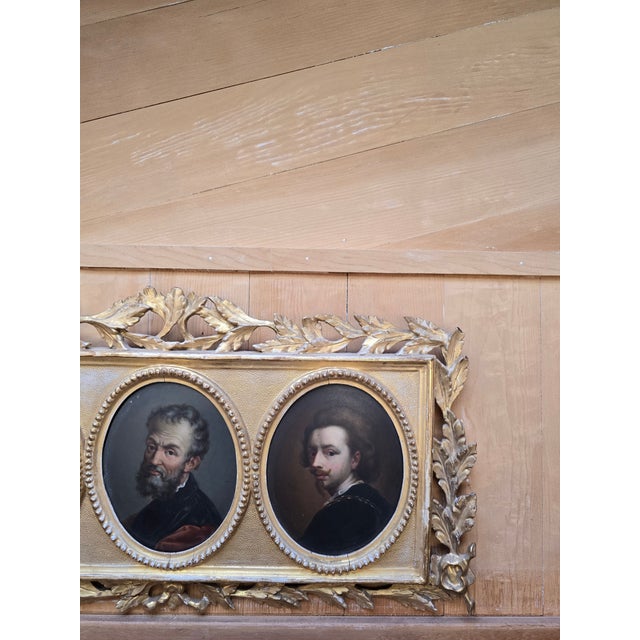 Antique Old Master Painting Three Iconic Men For Sale - Image 4 of 8