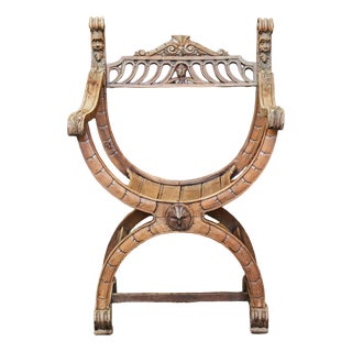 Antique Dagobert Armchair in Walnut For Sale