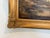 Large VTG Alpine Mountain Landscape Oil Painting European Cabin Framed Signed For Sale - Image 12 of 15