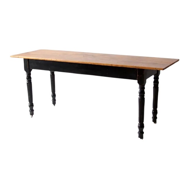 Vintage Farmhouse Dining Table For Sale