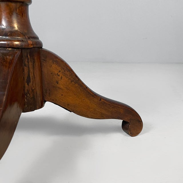 Italian Oval Coffee Table in Wood, 1930s For Sale - Image 13 of 15