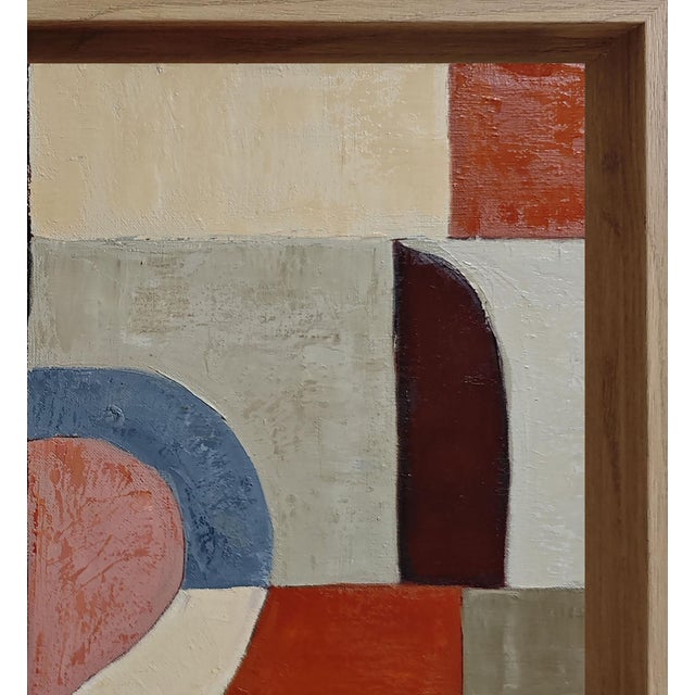 À Deux Voix, Contemporary Geometric Abstract Oil Painting, Framed by Sophie Dumont For Sale - Image 6 of 9