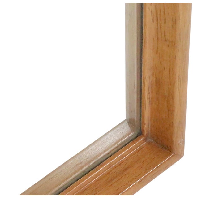 Mid-Century Modern Mid Century Bleached Mahogany Framed Mirror C 1950/60's For Sale - Image 3 of 8