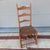 Antique Salmon Painted Ladderback Side Chair, Circa 1820's For Sale - Image 12 of 12