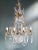 Brass Antique 1900s Art Nouveau Brass Crystal Chandelier For Sale - Image 8 of 12