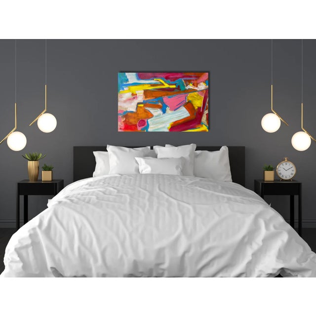 Mid-Century Modern Contemporary Abstract Expressionist Painting by Bryan Boomershine For Sale - Image 3 of 6