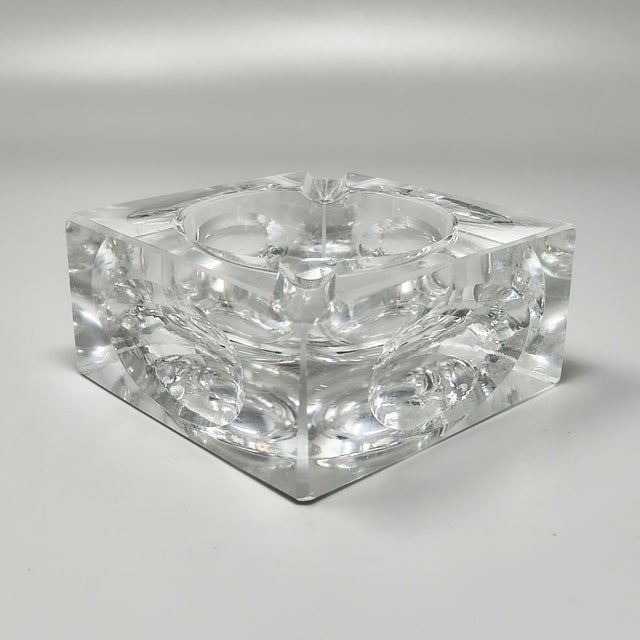 Italian Crystal Glass Smoking Set by Antonio Imperatore, 1970s, Set of 2 For Sale - Image 4 of 10