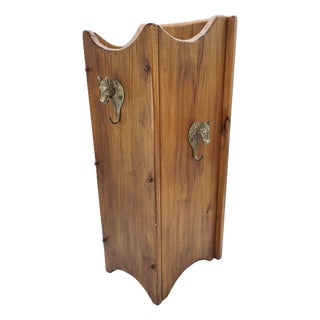 Vintage Rustic Umbrella Stand, 1970s For Sale