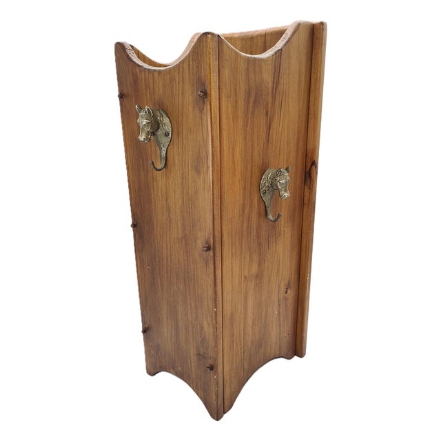 Vintage Rustic Umbrella Stand, 1970s For Sale