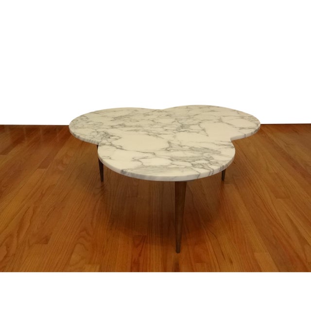 MidCentury Modern Marble Clover Coffee Table Chairish