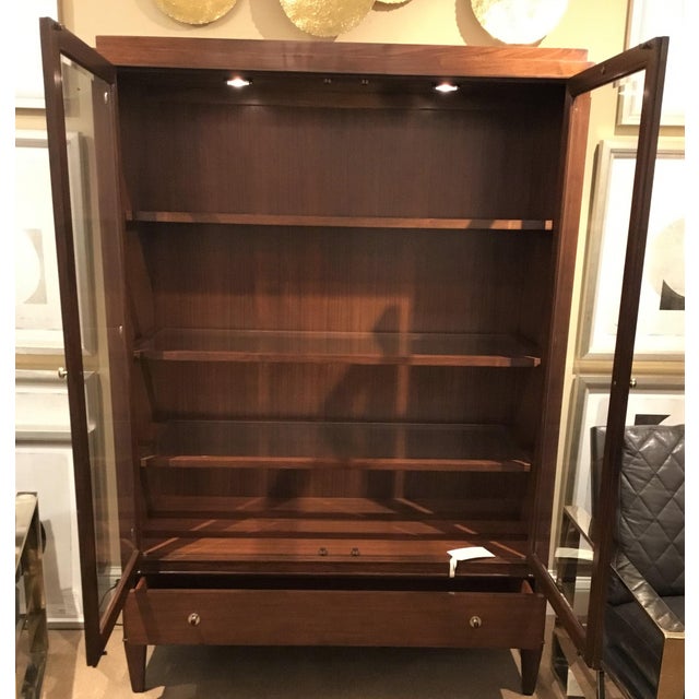 Barbara Barry For Henredon Modern Mahogany Finished Wood Ascot
