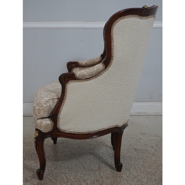 French French Louis XV Newly Upholstered Living Room Chair For Sale - Image 3 of 12