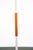 Mid Century Modern Danish Solid Teak Floor Lamp Metal MCM Denmark Silver Round For Sale - Image 12 of 12