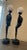 Glass Art Deco Style, Nude Women Matching Black Tall Lamps - a Pair For Sale - Image 7 of 9