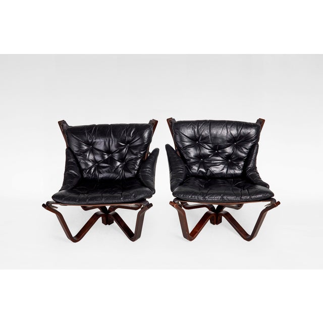 Vintage Viking Chair by Jim Myrstad for Brunstad Møbelfabrik Norway, 1970s, Set of 2 For Sale - Image 4 of 5