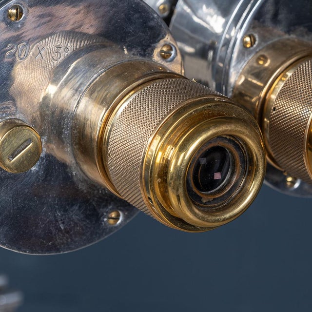 Mid-Century Japanese Naval Bridge Big Eye Binoculars from Nikon, 1940s For Sale - Image 10 of 18