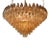 Modern Murano Poliheder Glass Chandelier in Fume’ For Sale