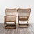 Brown B4 Bonacina Armchairs in Rattan by Tito Agnoli for Vittorio Bonacina, 1950s, Set of 2 For Sale - Image 8 of 10
