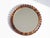 Mid-Century Modern Vintage Danish Round Geometrical Teak and Rosewood Wall Mirror, 1960s For Sale - Image 3 of 10