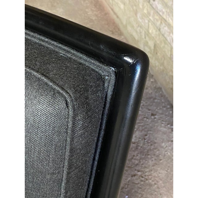 T. H. Robsjohn Gibbings for Widdicomb Upholstered Slipper Chair For Sale - Image 9 of 13