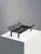Modern Brutalist Minimalist Wrought Iron Andiron Structure, France, 1960s For Sale - Image 3 of 6