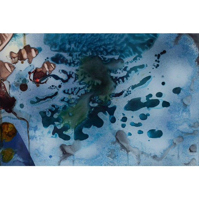 Paper Pablo Sumbhu, Mermaid & Abstract Composition, 1970, Watercolors, Set of 2 For Sale - Image 7 of 18