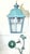 Vintage-Style Hand-Painted Verdigris Metal Hanging Pendant Lantern - 19”x10x10 For Sale - Image 4 of 11