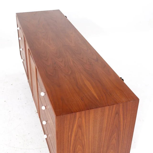 Kipp Stewart for Drexel Declaration Mid Century 11 Drawer Lowboy Dresser For Sale - Image 11 of 12