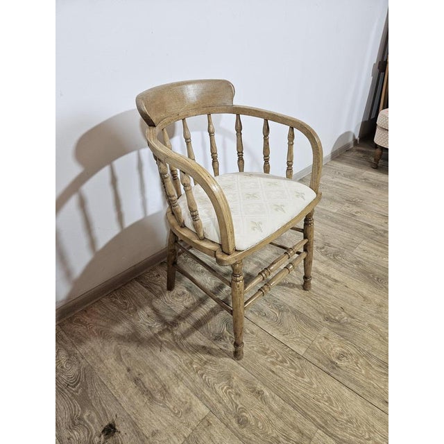 Antique Rustic Captain's Chair, 19th Century For Sale - Image 3 of 11