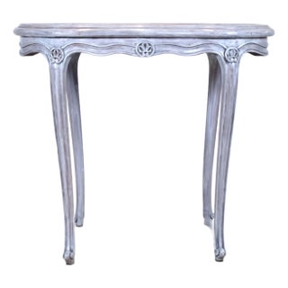 Louis XV Style Marble Top Kidney Shape Side Table For Sale