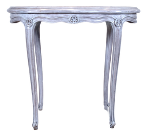 Louis XV Style Marble Top Kidney Shape Side Table