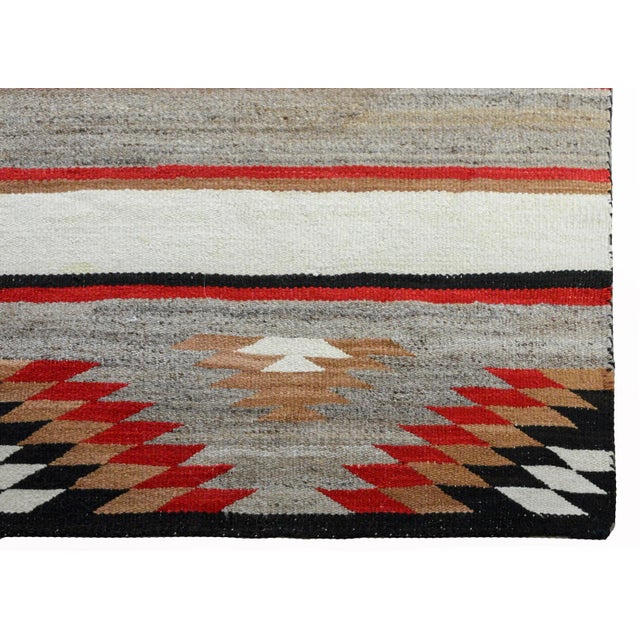 Ruby Red Early 20th Century Navajo Style Rug For Sale - Image 8 of 13
