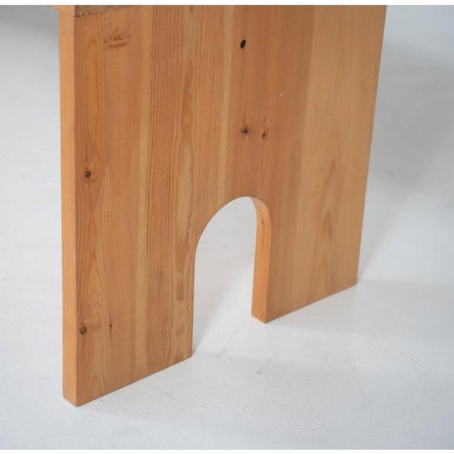 the Mobili Nella Valle Series Dining Table by Mario Ceroli for Poltronova, 1970 For Sale - Image 6 of 12