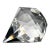 Tiffany Crystal Diamond Paperweight | Faceted Glass Prism, Acid-Stamped 1980s For Sale