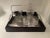 1990s Black Tray With Polished Chrome Handles and Brush Nickel Insert For Sale - Image 9 of 11
