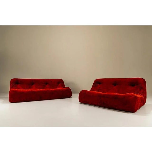 Set of Kali 3-Seater and 2-Seater Sofa by Michel Ducaroy for Ligne Roset, France, 1970s For Sale - Image 12 of 12