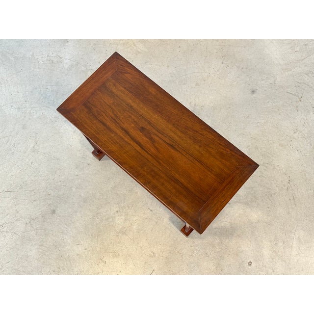 Wood Vintage Walnut Magazine Rack, 1950s For Sale - Image 7 of 11