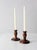 Vintage Wooden Candle Holders Pair For Sale - Image 9 of 10