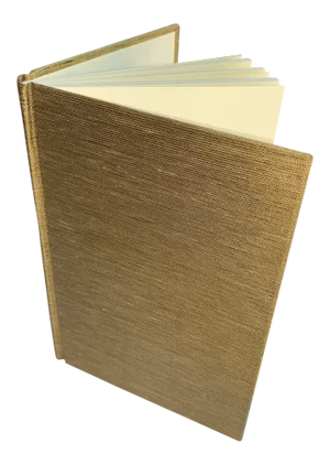 Gold Fabric Covered Journal