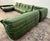 Animal Skin Set of 5 Togo Sofa Set in Emerald Green Leather by Michel Ducaroy for Ligne Roset For Sale - Image 7 of 9