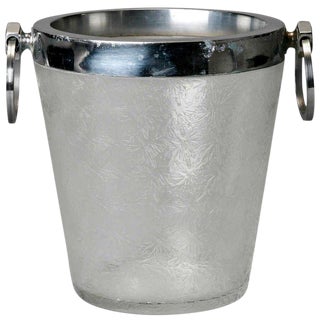 1930s Art Deco Heavy Crystal Ice Bucket For Sale