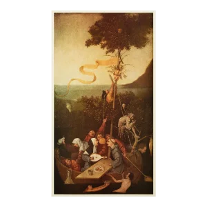 1954 After Hieronymus Bosch "The Ship of Fools", Vintage Full-Color Print
